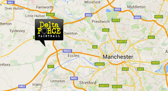 manchester paintball location map